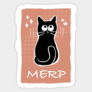 MERP Confused Cat Sticker